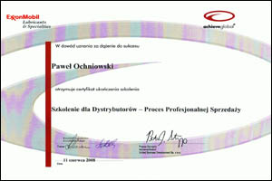 dexol mobil certyfikat  PPS 2008 PO